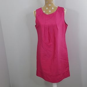 Vinyard Vines 100% silk women's pink dress…